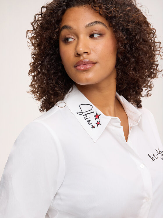 Fiorella Rubino Fiorella Rubino Camicia 5014T001529N011 Bianco Over Fit