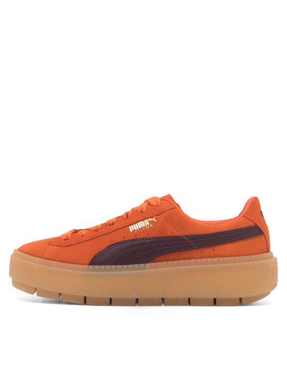 Puma suede platform arancione online