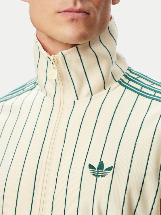 adidas adidas Bluza Firebird Pinstripes Track Top KT4299 Kremowy Regular Fit