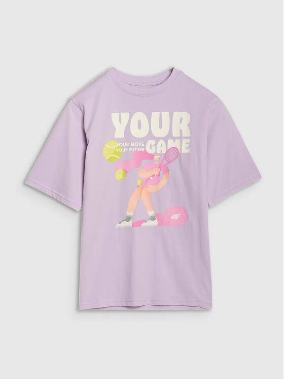 4F 4F T-shirt 4FJASAW24TTSHF2592-52S Rosa Oversize