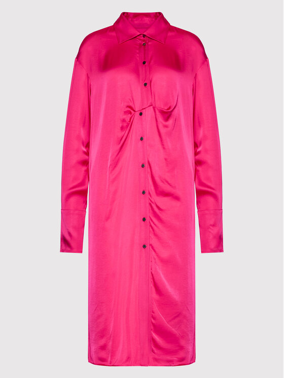 Herskind Herskind Рокля тип риза Barba 4422370 Розов Oversize
