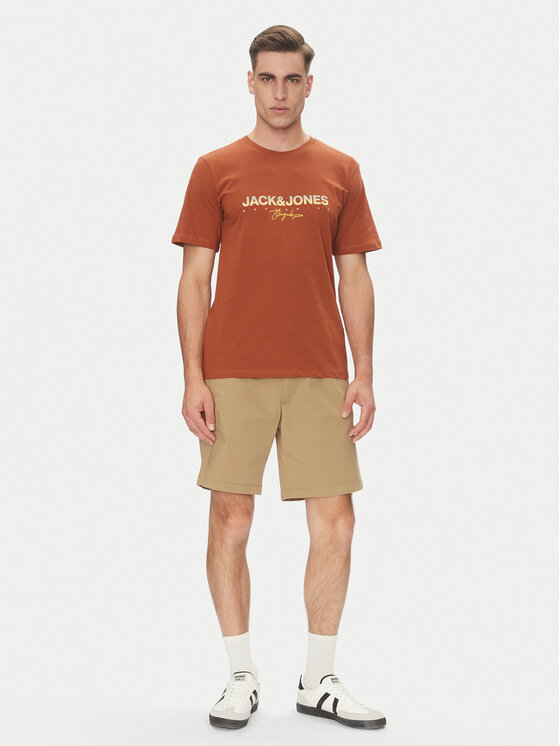 Jack&Jones Jack&Jones Marškinėliai Canggu 12281809 Raudona Regular Fit