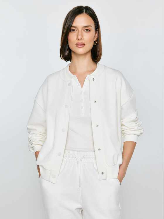 BIG STAR BIG STAR Bluza PIXELINA Biały Basic Fit