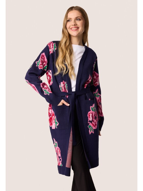 QUIOSQUE Kardigán 6VF006 Tmavomodrá Regular Fit