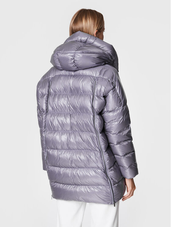 Diego M Diego M Kurtka puchowa 22IP-R412 Fioletowy Regular Fit