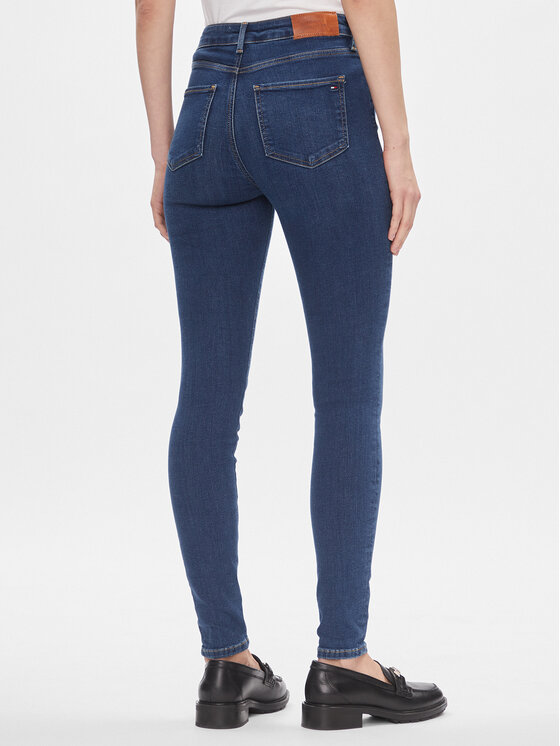 Tommy Hilfiger Tommy Hilfiger Blugi Harlem WW0WW40647 Bleumarin Skinny Fit