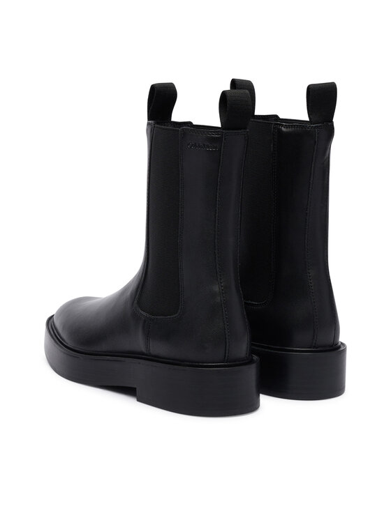 Calvin Klein Calvin Klein Klassische Stiefeletten Convate Welt Chelsea Lth YW0YW01905 Schwarz