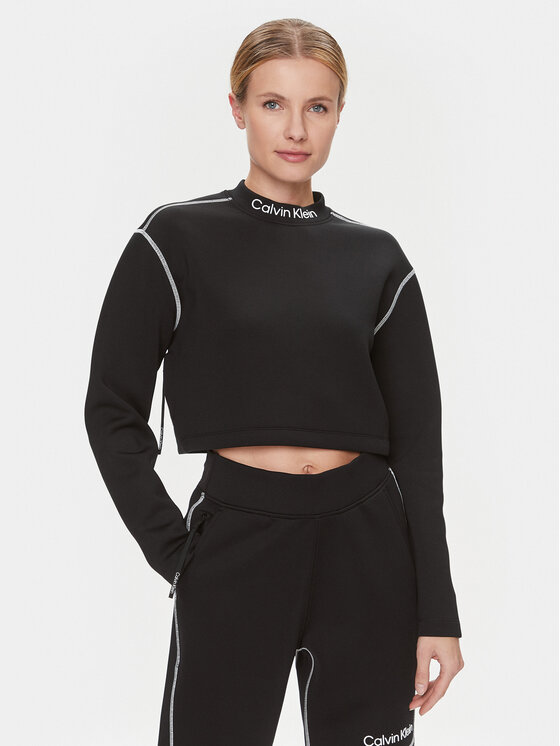 Calvin Klein Performance Calvin Klein Performance Tehnička majica dugih rukava 00GWF3W326 Crna Relaxed Fit