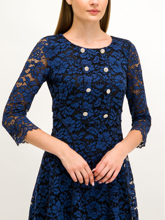 Luisa Spagnoli Luisa Spagnoli Rochie cocktail Ghibli 536077 Bleumarin Regular Fit