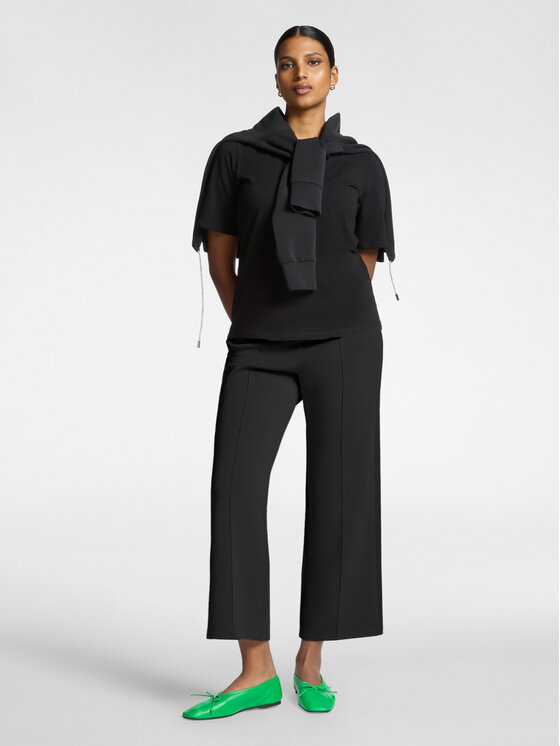 Elena Mirò Elena Mirò Spodnie materiałowe P824Z000155N033 Czarny Regular Fit