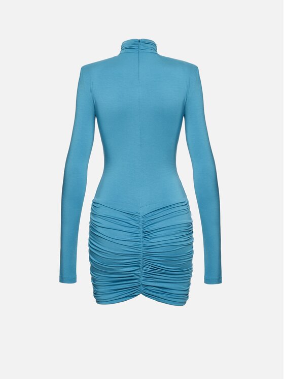 La Mania La Mania Sukienka koktajlowa ORELIS Niebieski Basic Fit
