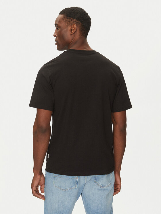 Jack & Jones Jack & Jones Tricou Split 12273182 Negru Regular Fit