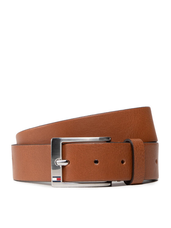 Tommy Hilfiger Cintura da uomo New Aly Belt AM0AM08363 Marrone