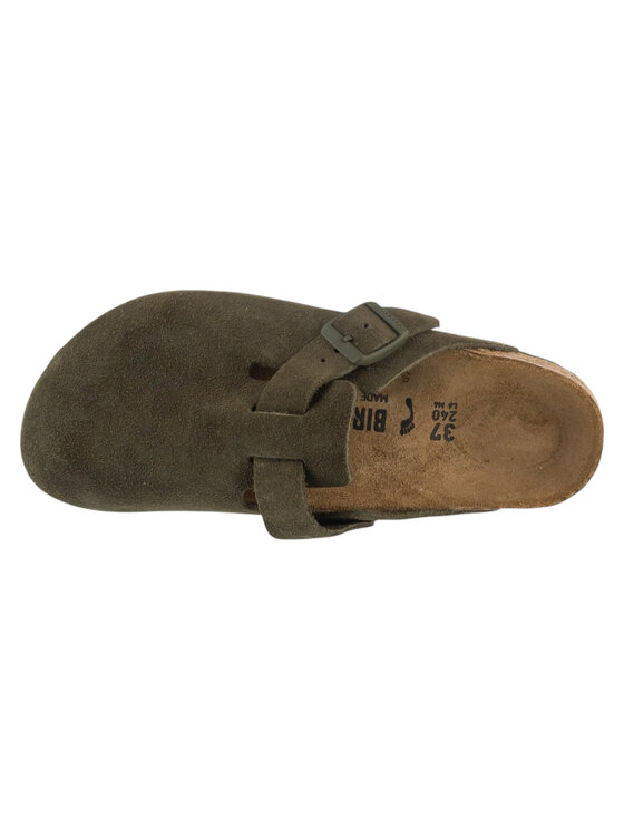Birkenstock Birkenstock Klapki Boston Leather Zielony