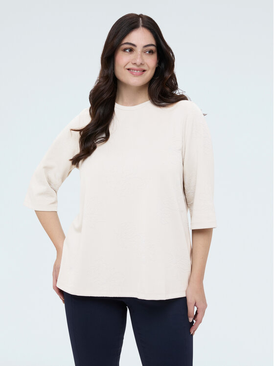 Fiorella Rubino Fiorella Rubino Bluza G859L009008N011 Biały A-Line Fit