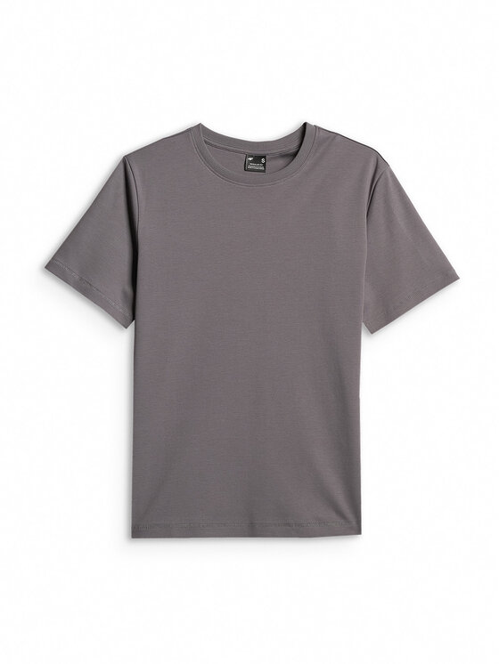 4F 4F T-Shirt BASIC+ Szary Regular Fit
