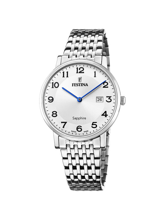 Festina Festina Zegarek F20018-4 Srebrny