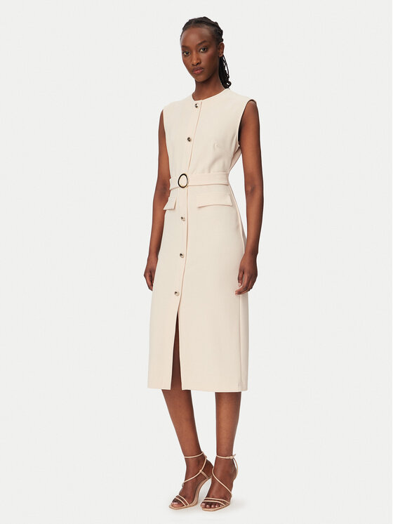 Rinascimento Rinascimento Coctailkleid CFC0020278002 Beige Slim Fit