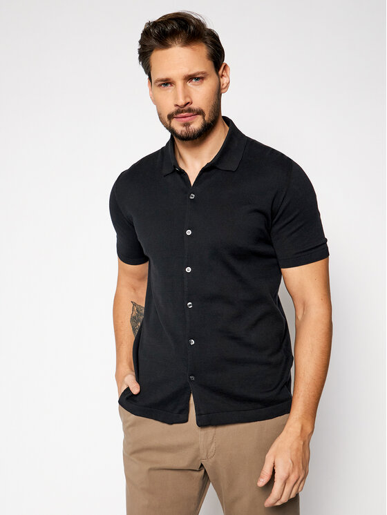 Camicia Celvin 6868 3918 Nero Regular Fit