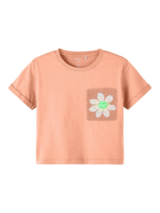 NAME IT Tricou 13214932 Portocaliu Loose Fit