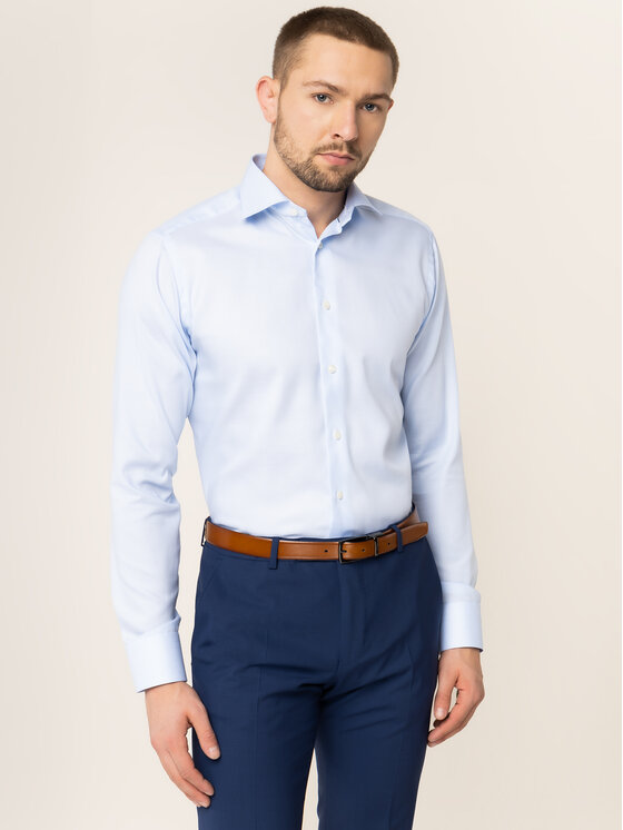 Eton Koszula 100000084 Niebieski Slim Fit | Modivo.pl