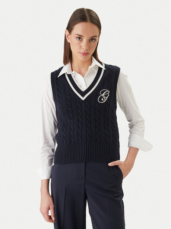 Gant Pulover 4805441 Bleumarin Regular Fit