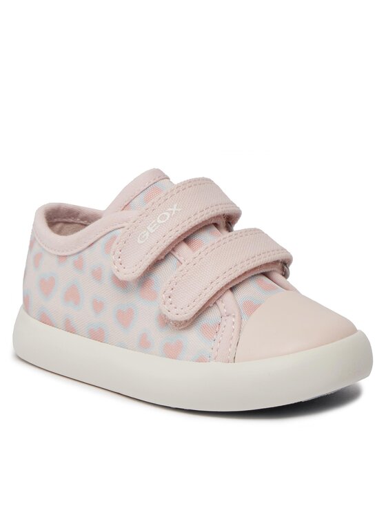 Geox Mädchen B Gisli Girl Sneaker - Atmungsaktive Kinderschuhe