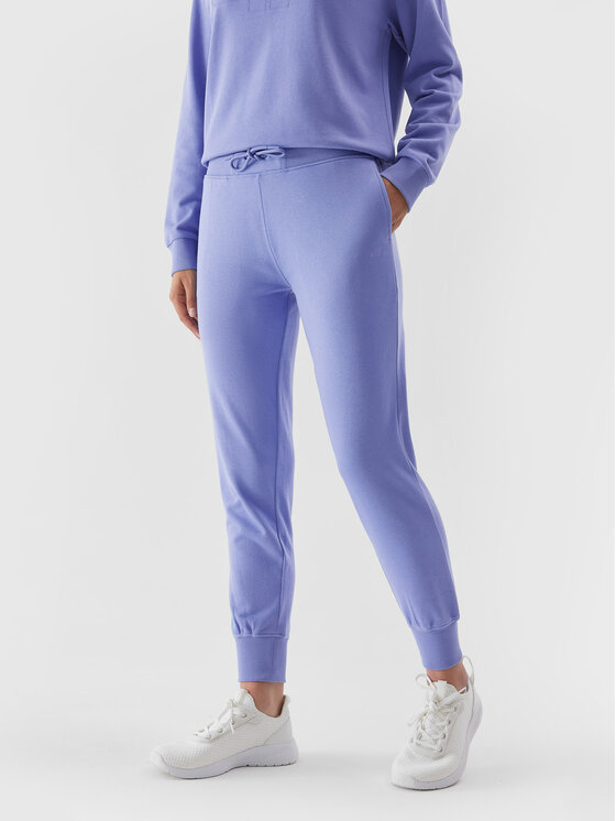 4F Spodnji del trenirke 4FAW23TTROF474 Modra Regular Fit