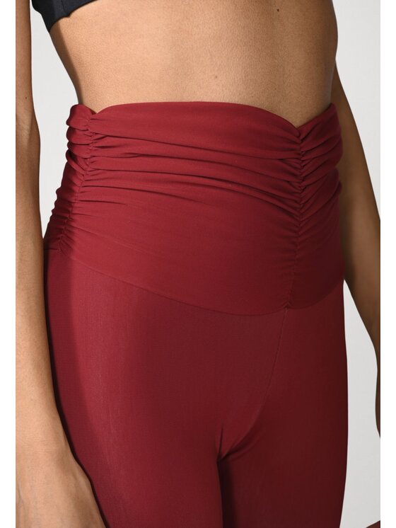 Flavia Valentini Flavia Valentini Legginsy 107 Bordowy Compression Fit