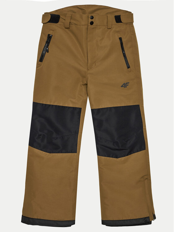 4F Snowboardové nohavice 4FJWAW24TFTRM658 Hnedá Regular Fit