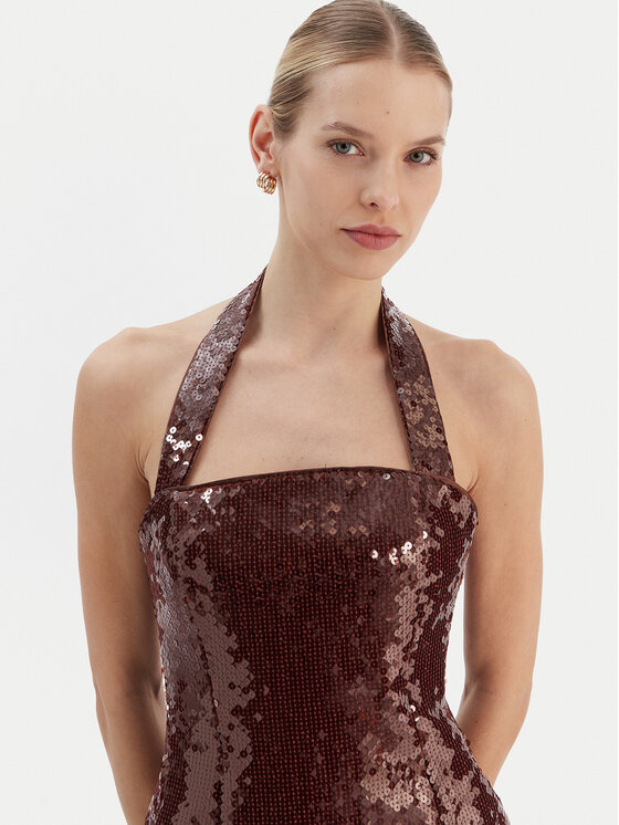 Bardot Bardot Kokteilinė suknelė Nevelle 59857DB2 Vyšninė Slim Fit