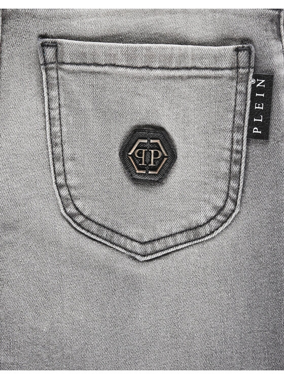 PHILIPP PLEIN PHILIPP PLEIN Jeansy 1569 Szary Straight Fit