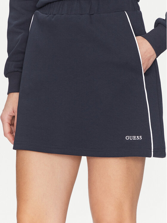 Guess Guess mini svārki V5GD02 KCS01 Tumši zils Regular Fit