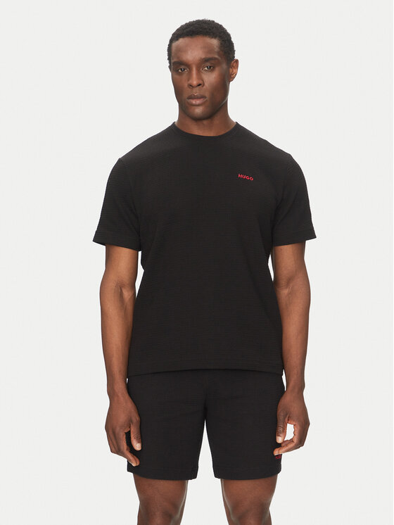 HUGO HUGO T-Shirt Austin 50532011 Czarny Regular Fit