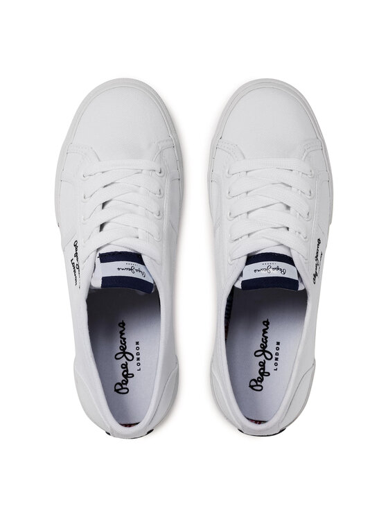 Pepe Jeans Pepe Jeans Tenisky Aberlady Ecobass PLS31193 Biela