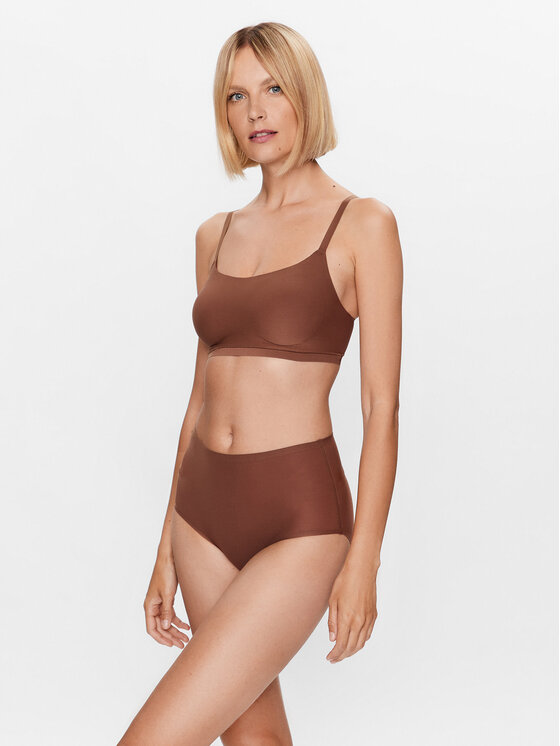 Chantelle Chantelle Klasické kalhotky s vysokým pasem Soft Stretch C26470 Hnědá