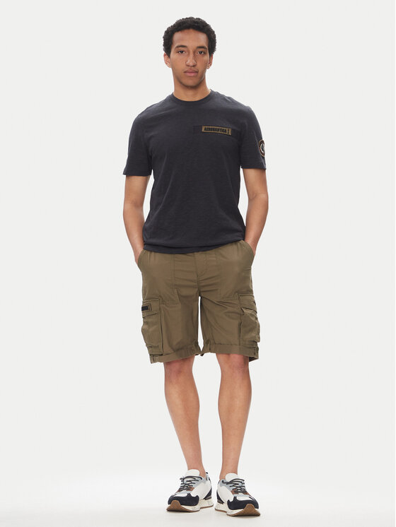 Aeronautica Militare Aeronautica Militare Tričko 251TS2425J680 Tmavomodrá Regular Fit