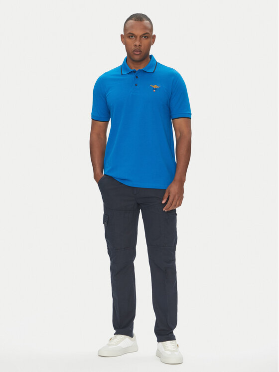 Aeronautica Militare Aeronautica Militare Поло 251PO1308P82 Голубий Regular Fit