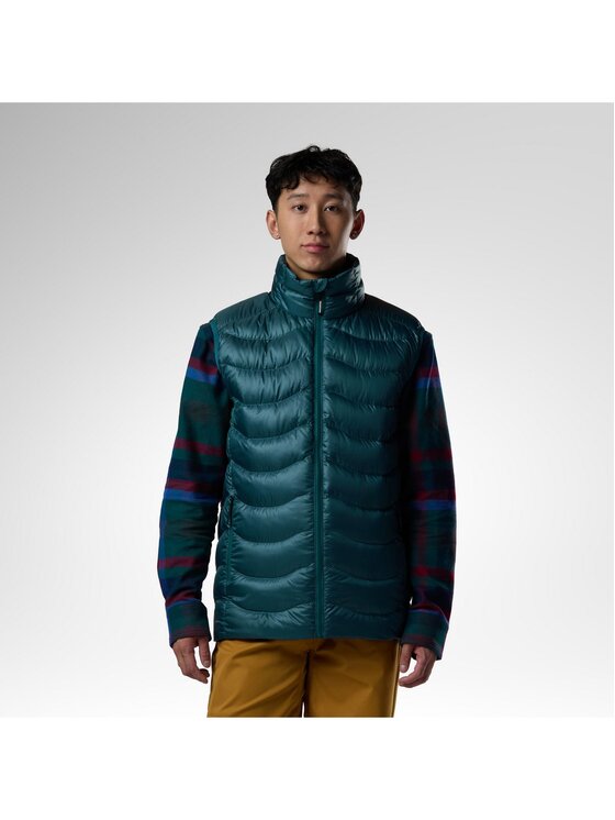 Rossignol Rossignol Kamizelka M Verok Down Vest Turkusowy Regular Fit