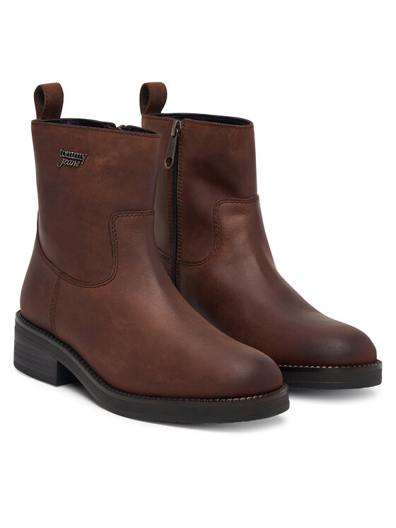 Tommy Jeans Tommy Jeans Stivaletti Tjw Soft Sole Chelsea Boots Lth EN0EN03080 Marrone