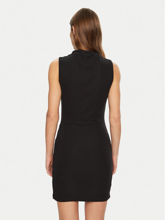 Guess Guess Koktejlové šaty W5RK24 KAQL2 Černá Regular Fit
