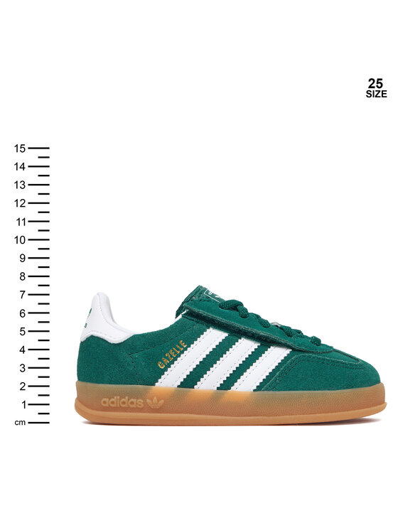 adidas adidas Sneakersy Gazelle Indoor Comfort Closure Elastic Lace IH9130 Zielony