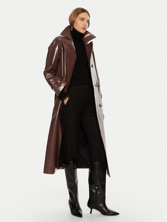 ACCESS FASHION ACCESS FASHION Trenčkot 44-9009-361 Rjava Regular Fit