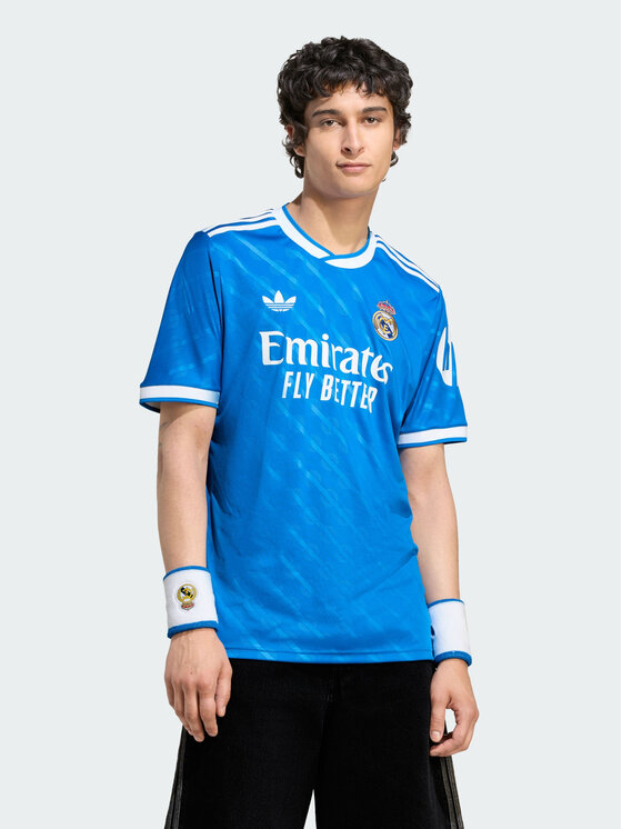 adidas adidas Koszulka techniczna Real Madrid 25/26 Third Jersey Błękitny Slim Fit
