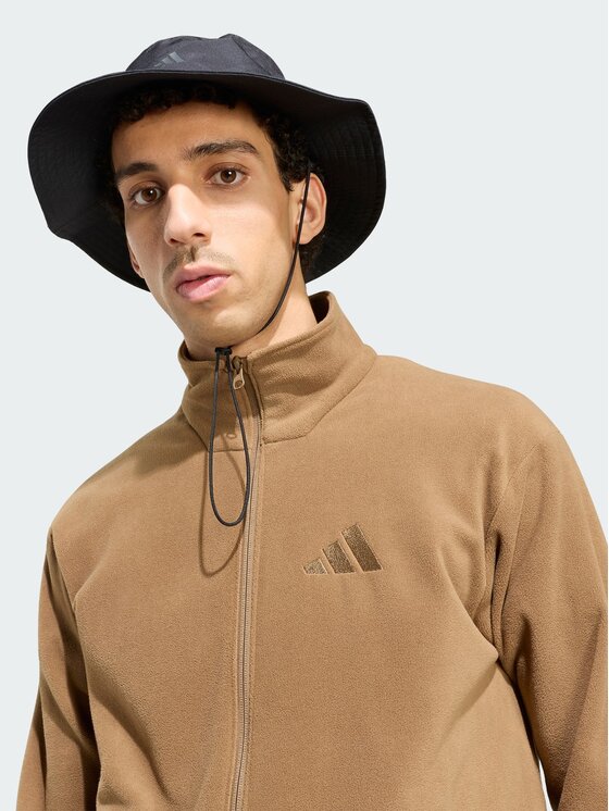 adidas adidas Флісовий реглан Terrex Multi Essentials Full Zip Fleece Jacket KY9788 Коричневий Regular Fit