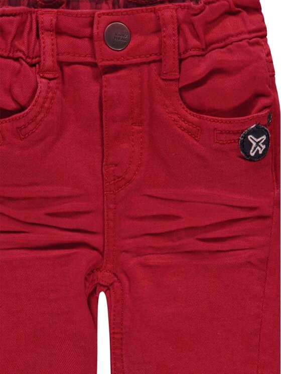 Kanz Kanz Spodnie materiałowe 1842464-2126 Czerwony Basic Fit