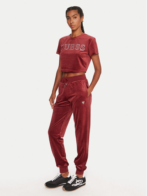 Guess Guess Sportinės kelnės V3BB27 K0232 Vyšninė Regular Fit