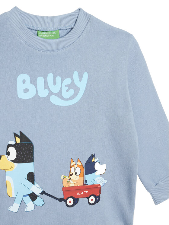 United Colors Of Benetton United Colors Of Benetton Sweatshirt 3J70G10KF Himmelblau Regular Fit