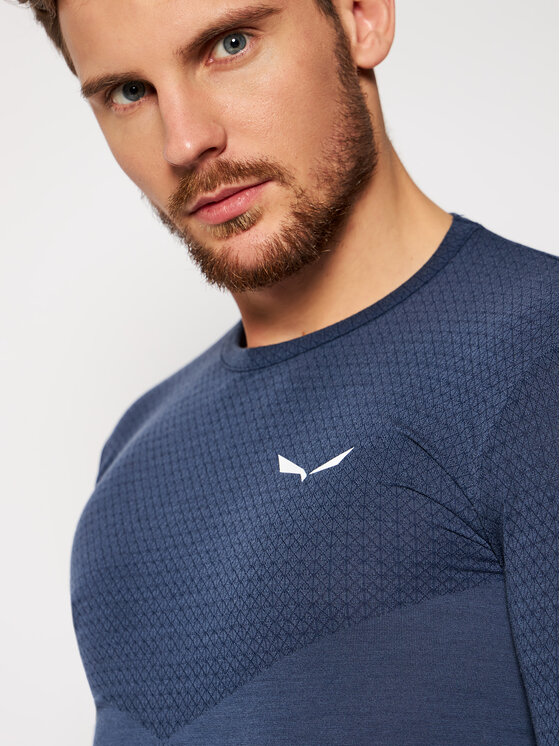 Salewa Salewa Тениска от техническо трико Zebru Responsive 27957 Тъмносин Athletic Fit