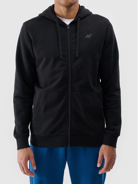 4F 4F Mikina 4FWMM00TSWSM1768-20S Čierna Regular Fit